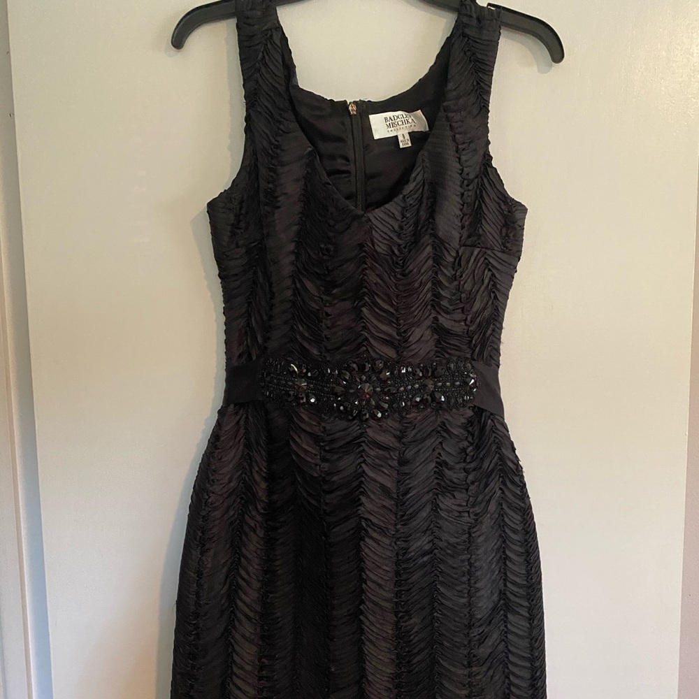 Badgley Mischka black cocktail dress